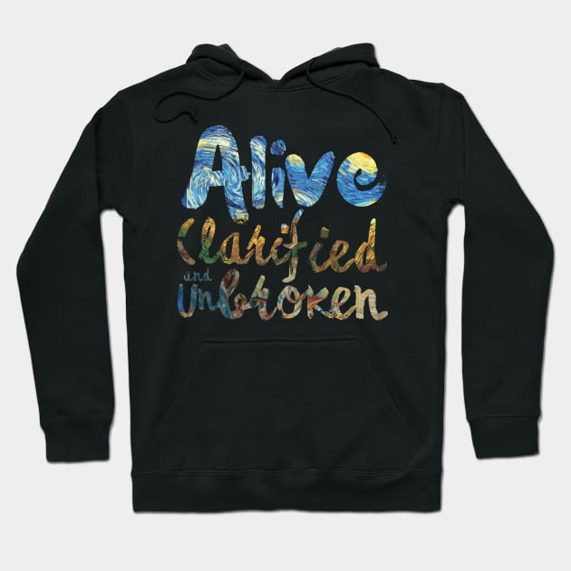 Vincent | The Starry Night | Alive Clarified Unbroken Hoodie by monoblocpotato